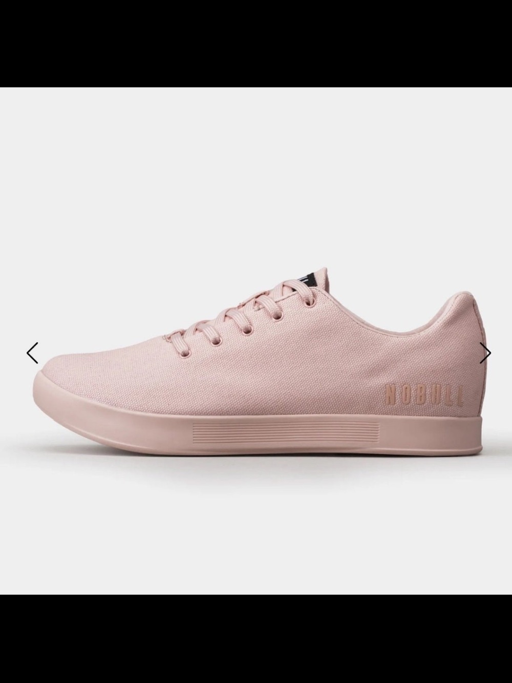 Nobull blush canvas trainers 9.5